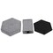 Decorative Grey Foldable Hexagon Ottoman for Living Room, Bedroom, Dining, Playroom or Office